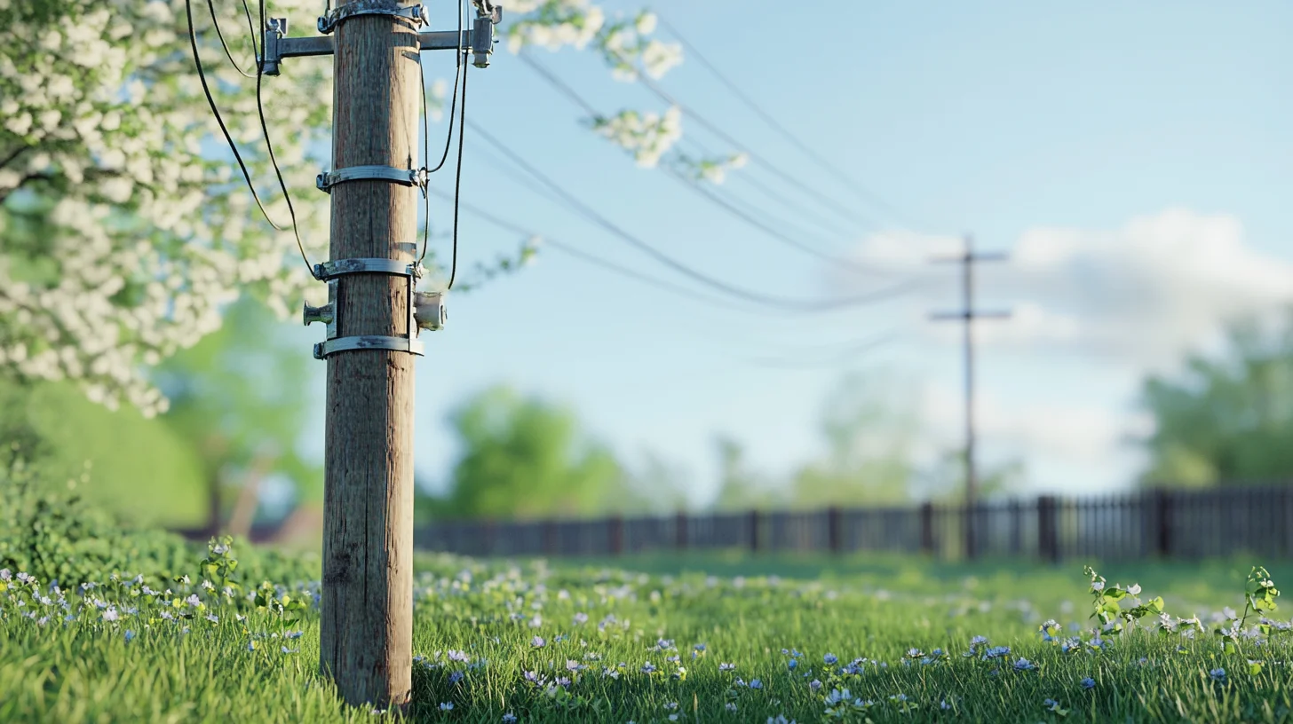 Poteaux électriques sur un terrain privé : quelle indemnisation ?